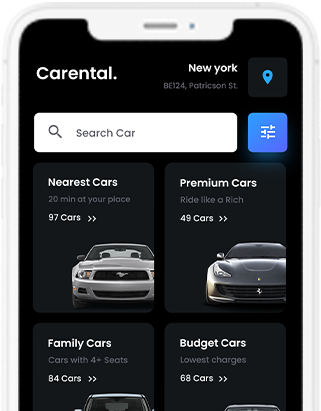 Carental - Car Rental Booking App, Self driving Car App, Car Rent App at XSoft Develop labworks