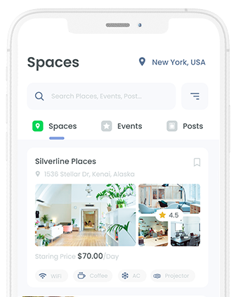 Cowork - The Ultimate CoWorking Space Booking and Office On Rent App at XSoft Develop labworks