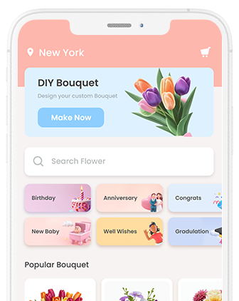 Flower Shop - Online Bouquet Shop| Flower Delivery App| Online Flower Ordering App| Flower Shop at XSoft Develop labworks
