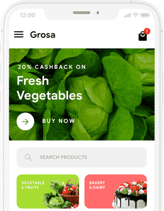 Grosa - Online Grocery Ordering App, Grocery App at XSoft Develop labworks