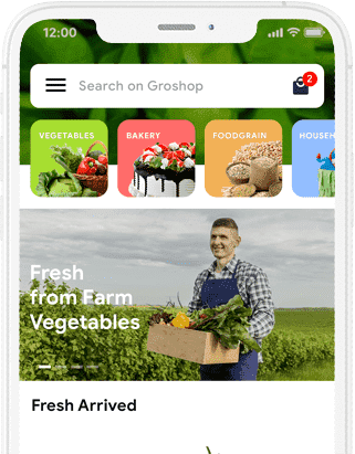 Groshop - Online Multi Vendor Grocery Ordering App with Grocery delivery App at XSoft Develop labworks