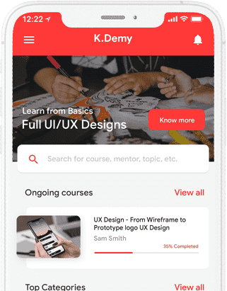 Kdemy - Online Learning App, Online Class & Exam App at XSoft Develop labworks