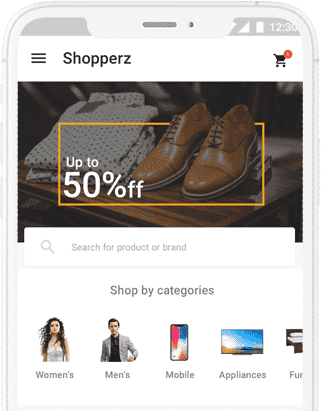 Shopperz - Multi Vendor eCommerce app with Vendor and Delivery App at XSoft Develop labworks