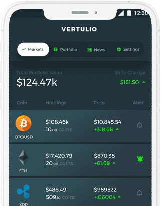 Vertulio - Cryptocurrency app, Wallet & NFT Tracker App at XSoft Develop labworks